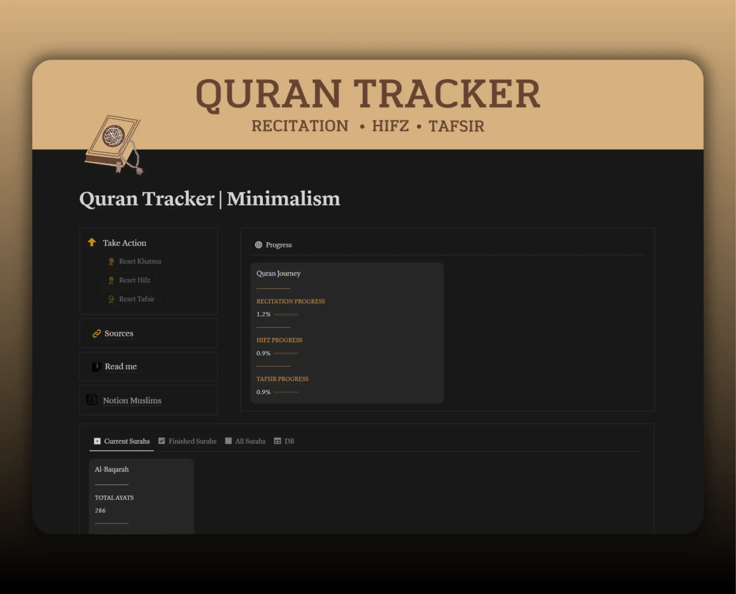 Template QuranHub - Minimal Version